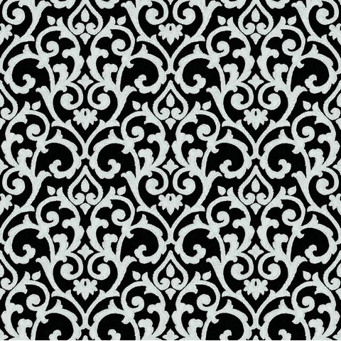 Papel de Parede Wiler Florence - Arabesco Preto