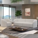Ver imagem 2 de Sofá 4 Lugares para Sala 252cm Lazio M03 Bouclê Branco - Lyam Decor