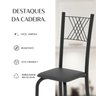 Kit 6 Cadeiras para Sala de Jantar Sara - 8