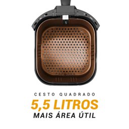 Air Fryer Philco 5,5l Cesto Quadrado 1500w Paf55a 127v - 2 Air Fryer Philco 5,5l Cesto Quadrado 1500w Paf55a 127v - 2