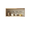 Ver imagem 5 de Armário Basculante de 70cm 100% MDF Americano Branco/Cinamomo