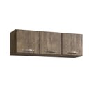 Ver imagem 2 de Cozinha Compacta Modulada 1 Armário Aereo 3 Portas 1 Balcão 3 Portas e 1 Gaveta Linha Light Marrom/Itaúba