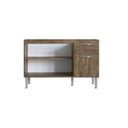 Ver imagem 6 de Cozinha Compacta Modulada 1 Armário Aereo 3 Portas 1 Balcão 3 Portas e 1 Gaveta Linha Light Marrom/Itaúba