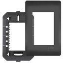 Ver imagem 1 de Placa 4x2 com Suporte e 3 Módulos Habitat Black - 4075 - Fame