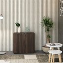 Ver imagem 3 de Armário Baixo com 02 Portas 75x80x42cm Wlab80 Nogal Branco
