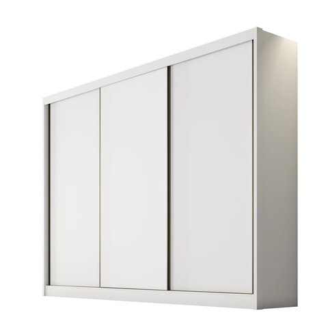 Guarda Roupa Casal 3 Portas 6 Gavetas - Sollo-Branco - Móveis Novo Horizonte