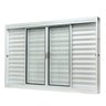 Janela de Aço Veneziana Central 100x150cm 6 Folhas com Grade Quadriculada e Vidro Liso Qualitysol Ra - 2