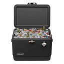 Ver imagem 1 de CAIXA TÉRMICA COOLER INOX 54QT COLEMAN 51 LITROS ALL BLACK: Preto