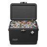 CAIXA TÉRMICA COOLER INOX 54QT COLEMAN 51 LITROS ALL BLACK: Preto - 1