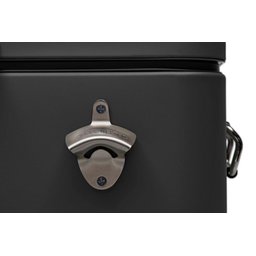 CAIXA TÉRMICA COOLER INOX 54QT COLEMAN 51 LITROS ALL BLACK: Preto - 4
