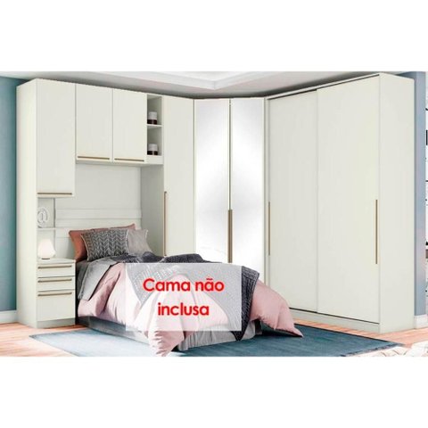 Quarto Modulado Henn Seletto 5 Peças QM2 Areia