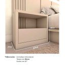 Ver imagem 4 de Cabeceira King 3,50m e 2 Mesas Gaveta e Nicho Mdf sob Medida Cor:titânio