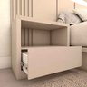 Cabeceira King 3,50m e 2 Mesas Gaveta e Nicho Mdf sob Medida Cor:titânio - 3