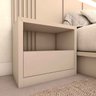 Cabeceira King 3,50m e 2 Mesas Gaveta e Nicho Mdf sob Medida Cor:titânio - 2