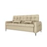 Sofá Cama Reclinável Pietra 3 Lugares Confortável Resistente:linho Creme - 1