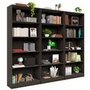 Ver imagem 5 de Estante para Livros Dublin 12 Prateleiras Black - Pnr Móveis