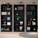 Ver imagem 2 de Estante para Livros Dublin 12 Prateleiras Black - Pnr Móveis