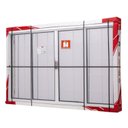 Ver imagem 6 de Janela de Aço de Correr Central 100x200cm 4 Folhas com Grade Quadriculada e Vidro Liso Qualitysol Ra