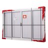 Janela de Aço de Correr Central 100x200cm 4 Folhas com Grade Quadriculada e Vidro Liso Qualitysol Ra - 6