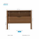 Ver imagem 3 de Cabeceira Casal Santos Andirá com Baú e Prateleira Jatobá