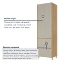 Ver imagem 7 de Paneleiro 2 Portas 2 Gavetas em MDF Rainha Nature Greige Cinza