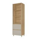 Ver mais imagens de Paneleiro 2 Portas 2 Gavetas em MDF Rainha Nature Greige Cinza