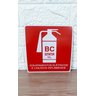 Placa de Sinalização Extintor Bc C02 20x20 Inflamaveis - 2