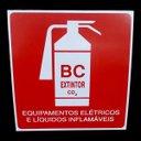 Ver imagem 3 de Placa de Sinalização Extintor Bc C02 20x20 Inflamaveis