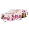 Cama Carruagem Infantil Princesa Menina com Colchão Moveis House MashaUrso - 6