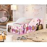 Cama Carruagem Infantil Princesa Menina com Colchão Moveis House MashaUrso - 1