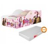 Cama Carruagem Infantil Princesa Menina com Colchão Moveis House MashaUrso - 2