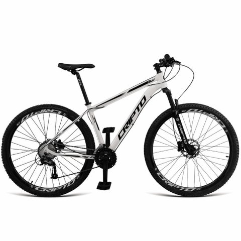 Bicicleta Aro 29 Cripto 21 Marchas Freios Disco C- Suspensão - Branco-preto - 15" Branco-preto