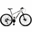 Ver imagem 1 de Bicicleta Aro 29 Cripto 21 Marchas Freios Disco C- Suspensão - Branco-preto - 15" Branco-preto
