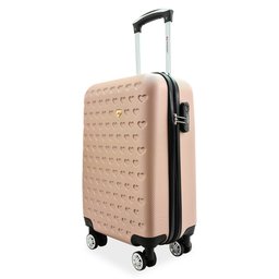 Kit Mala de Bordo Mais Frasqueira Rígida - Gladiador C1 Cor: Rosé - 2
