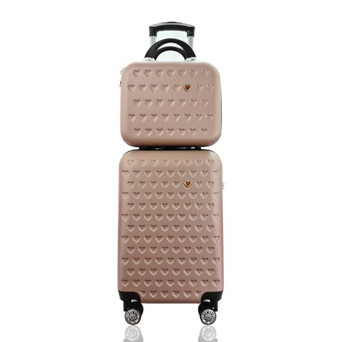 Kit Mala de Bordo Mais Frasqueira Rígida - Gladiador C1 Cor: Rosé