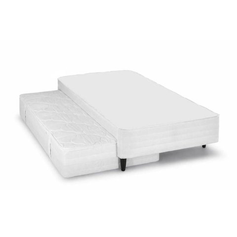 Cama Box c/Auxiliar Queen Herval Mh 1400 White 158x198x34