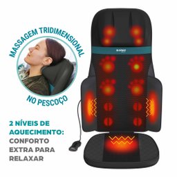 Assento Massageador Shiatsu Comfort Genis Relax | Bivolt - 6