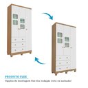 Ver imagem 7 de Quarto de Bebê Completo com Guarda Roupa 3 Portas com Janelas Cômoda e Berço 100% MDF Mimo Espresso Móveis