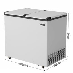 Freezer Horizontal Esmaltec Ech350 Cib 325 Litros - 4 Freezer Horizontal Esmaltec Ech350 Cib 325 Litros - 4