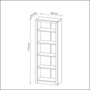 Ver imagem 4 de Kit Escritório Completo 5 Peças com Mesa Estante e Balcão Cor:amêndoa