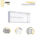 Ver imagem 2 de Armário Aéreo de Cozinha em Aço 120cm 3 Portas Juno 