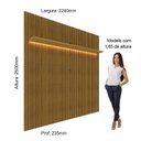 Ver imagem 5 de Painel Ripado para TV até 90 Polegadas com LED 100% MDF 224cmx250cm Impressão Ripada Requinte