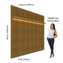 Ver imagem 4 de Painel Ripado para TV até 90 Polegadas Impressão Ripada com LED 220cm 100% MDF Requinte
