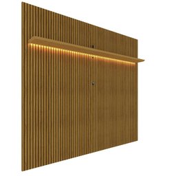 Painel para TV até 90 Polegadas Impressão Ripada com LED 220cm 100% MDF Requinte - 10