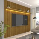 Ver imagem 1 de Painel Ripado para TV até 90 Polegadas Impressão Ripada com LED 220cm 100% MDF Requinte