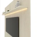 Ver mais imagens de Painel Ripado para TV até 90 Polegadas Impressão Ripada com LED 220cm 100% MDF Requinte