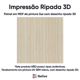 Painel para TV até 90 Polegadas Impressão Ripada com LED 220cm 100% MDF Requinte - 11