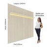 Painel Ripado para TV até 90 Polegadas Impressão Ripada com LED 220cm 100% MDF Requinte - 4