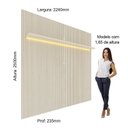 Ver imagem 4 de Painel Ripado para TV até 90 Polegadas Impressão Ripada com LED 220cm 100% MDF Requinte