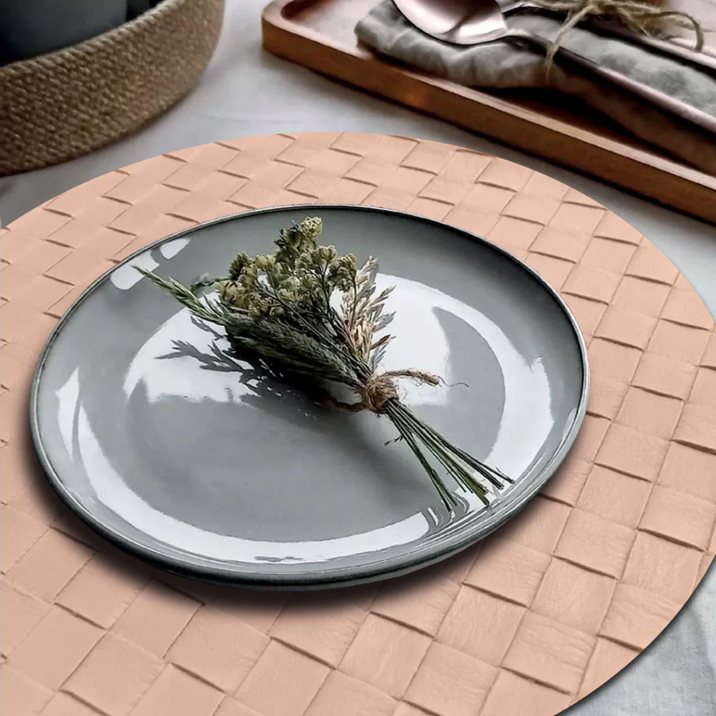 Ver imagem 1 de 8 Jogo Americano Botte Alto Padrão Impermeável Redondo Re